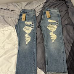 New Levi’s 501 Jeans, Size 34 — 2 Pairs