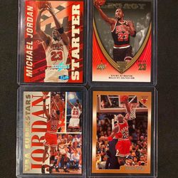 Michael Jordan 4 Card Lot