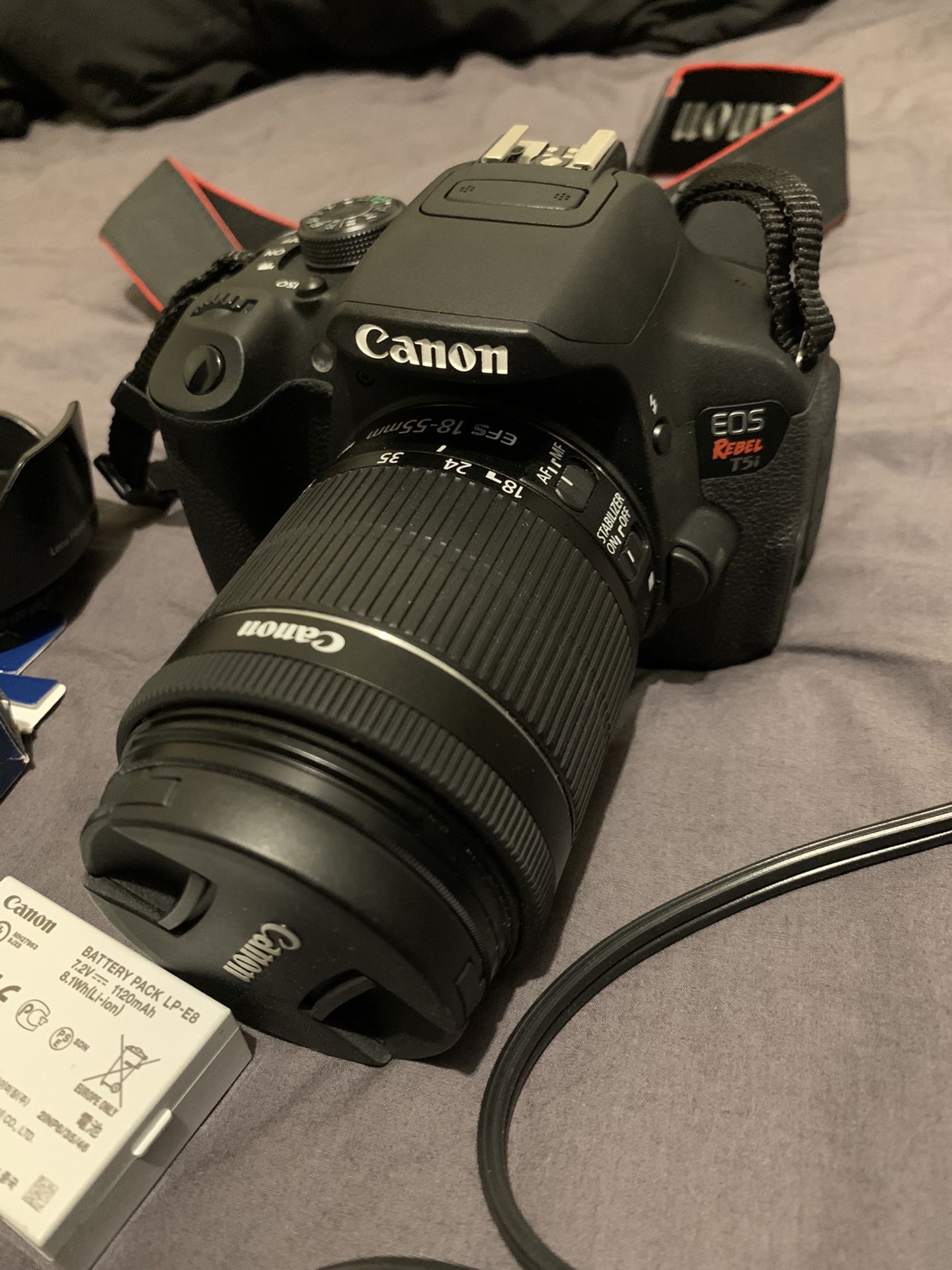 Canon Rebel EOS T5i Camera with extra Lens