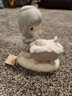 Vintage 1984 Precious Moments Enesco Jonathan & David "A Monarch Is Born"