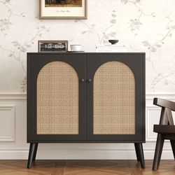 Rattan Accent Cabinet NEW