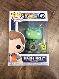 Funko Pop! Marty McFly 49 Plutonium GITD (Plastic Empire) LE 3000 Hard Protector