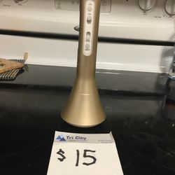 Gold Karaoke Bluetooth Microphone