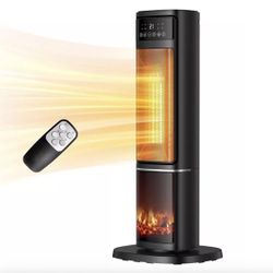 Space Heater And Summer Tower  Fan With Remote Control 