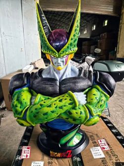 Dragon ball z DBZ Cell art sculpture statue furniture decor iPhone Halloween