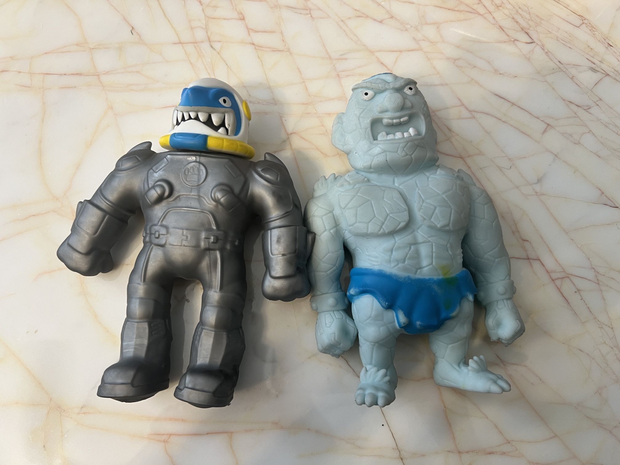Heros Goo Jit Zu Galaxy Attack Astro Thrash & JA-RU Squish Monster Lot of 2