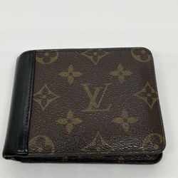 Louis Vuitton Portefeuille Multiple Wallet Monogram Macassar Black M69408