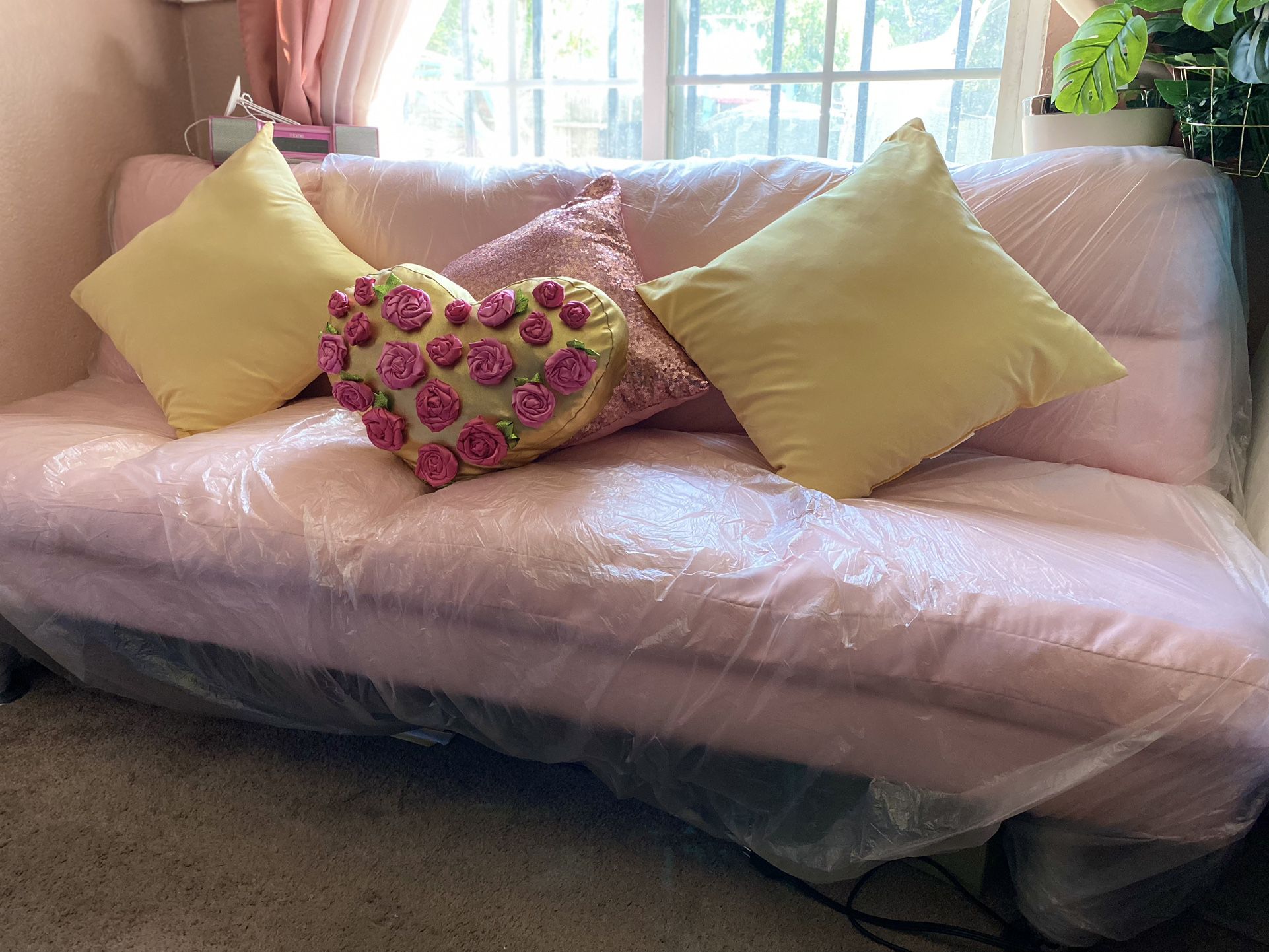 Pink Futon Bed (Like NEW)