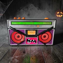 Gemmy - Monster Mix Boom Box - Radio Halloween Music - Works! Lights & Sounds