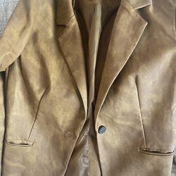 Women’s faux leather coat
