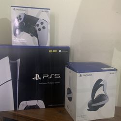 PlayStation 5  Bundle Sony Elite Headphones And Dual sense Edge Controller 