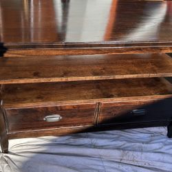 Vintage wooden tv stand media table antique console table  L42”*D20”*H27”(address in description)  👇delivery 🚚 available within 15 miles with extra 