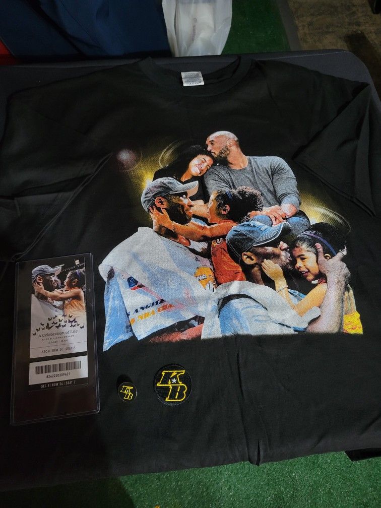 kobe Bryant Celebration life Official Memorial Shirt / Ticket 2020