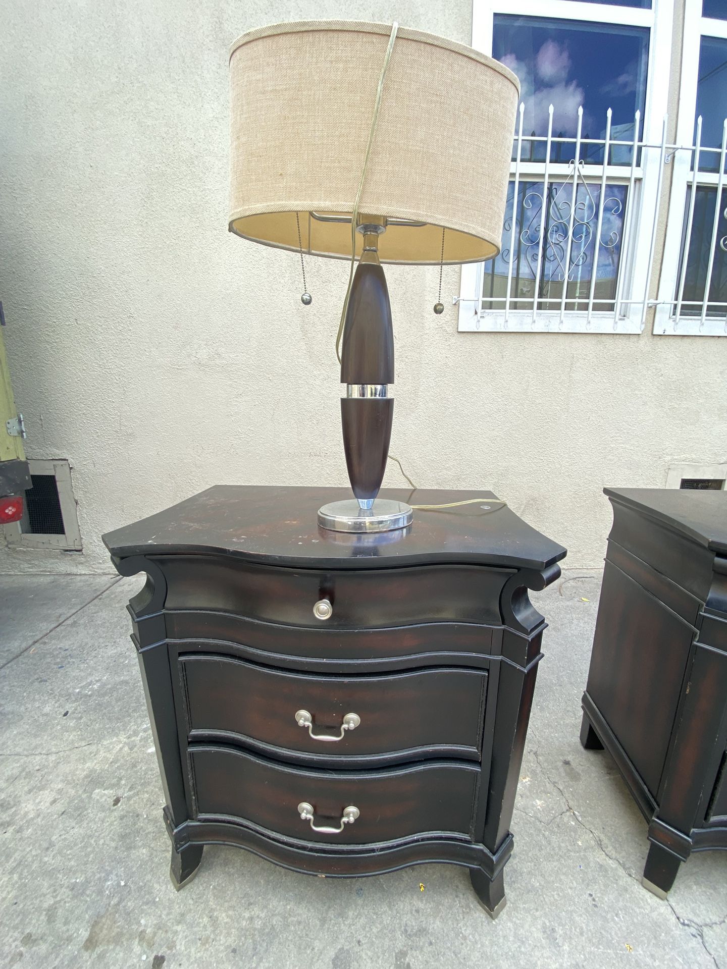 Night Stands with Lamps used but in good condition take A Load Of Pictures