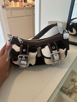 Coach Cow Print Crossbody Bag – Brand New