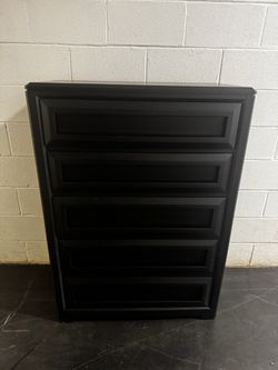 Black Wooden Dresser