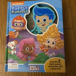 Bubble Guppies Book  Blocks - Board book By Phidal Publishing Inc - Rare 