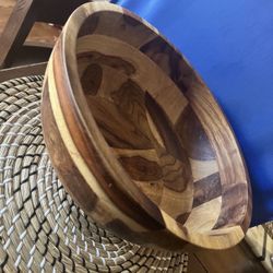 Made in India large wood bowl