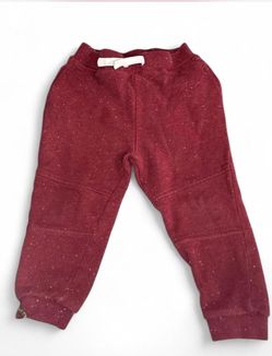 24m Kids Burgundy Speckled Jogger Sweatpants