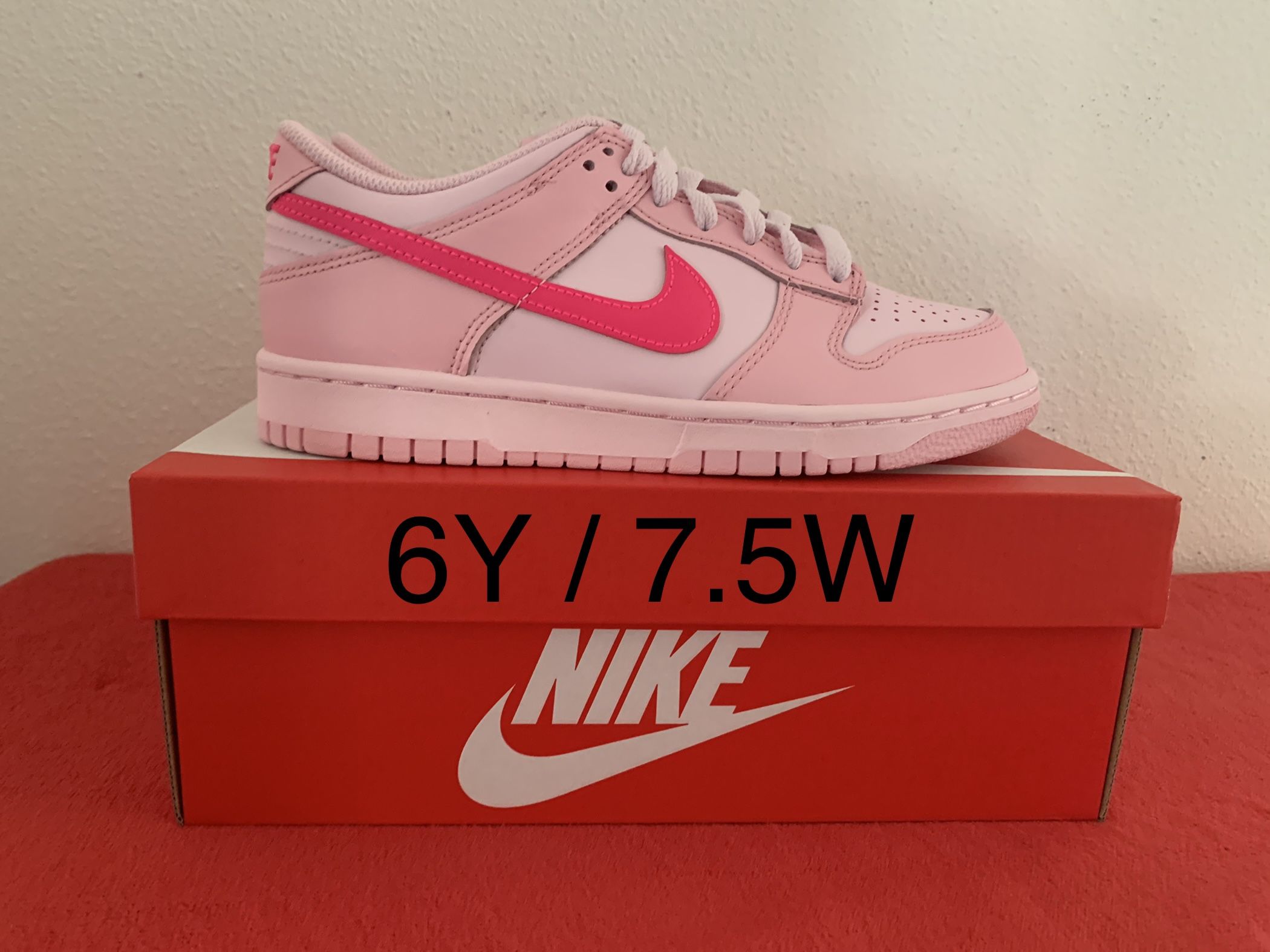 Nike Dunk Low Triple Pink - Sz 7.5 Women’s/6 Youth