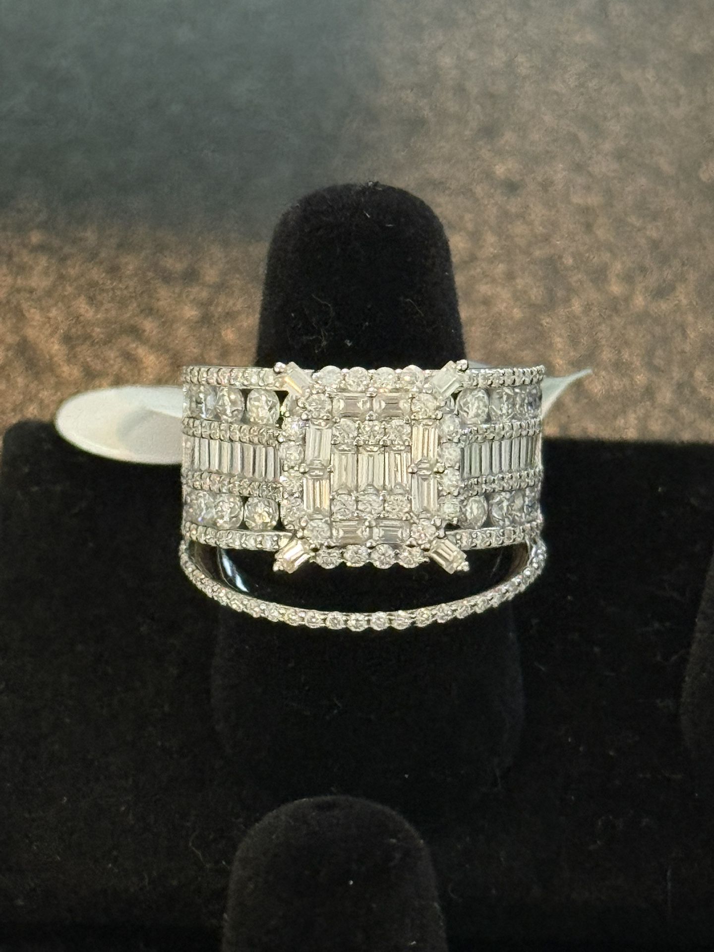 7.26 CT Moissanite Ring Set Size 8
