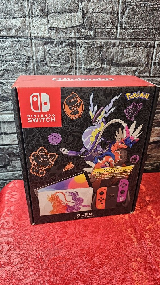New Never Used Pokemon Scarlet & Violet OLED Switch