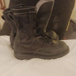 Women Size 5 Steel Toe Belleville Work Boots Fair Condition