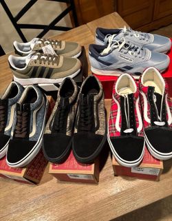 SHOE LOT SZ 8.5 adidas vans Reebok 5 pairs!! For the price of 1 Jordan GREAT DEAL