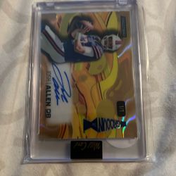 Josh Allen Autograph on a 1/1 Card  - NFL MVP!