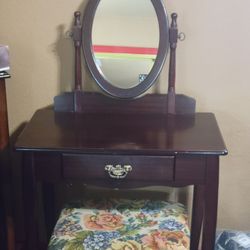 Wooden vanity
