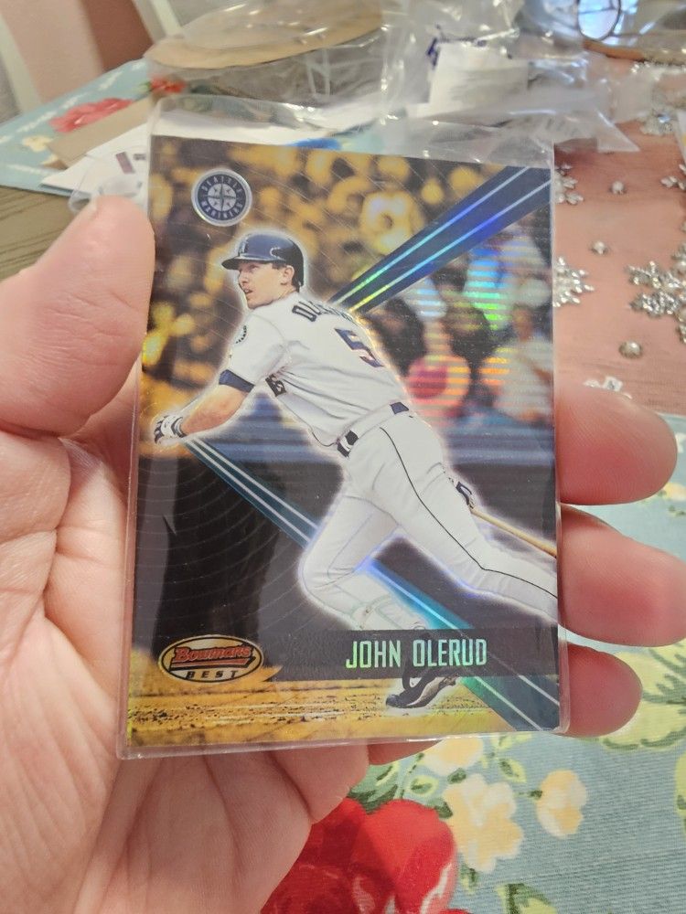 John Olerud Seattle Mariners 01 Bowman Best Baseball Card 02 Topps Gold Label Baseball Card 