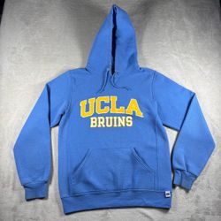 Y2K UCLA Russell Athletic Men’s S Blue Grunge Hoodie Sweatshirt College #1615