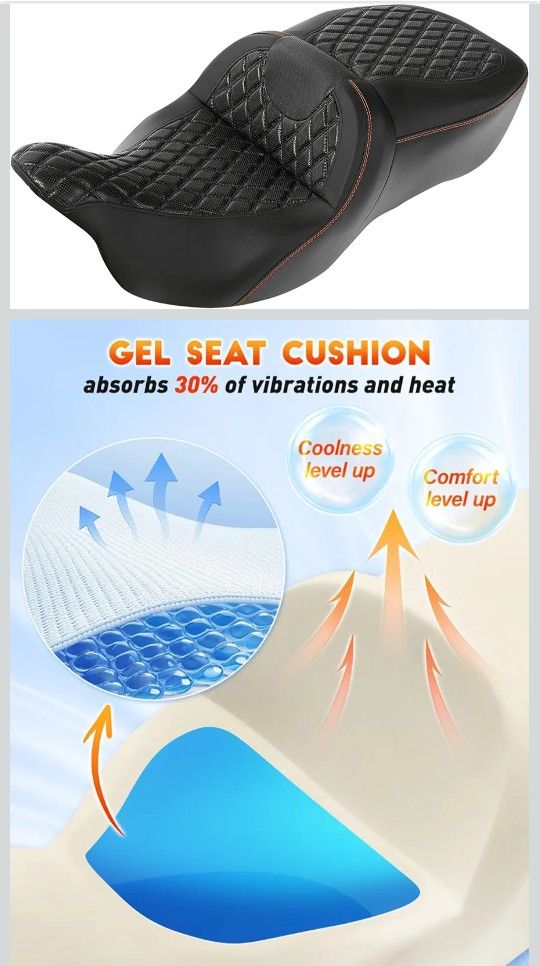 Motorcycle Seat For  Touring Motorcycles 2008-20023 