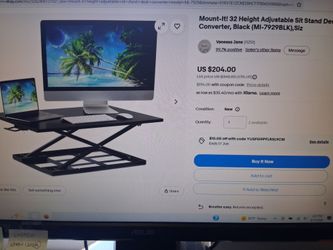 Adjustable standing desk