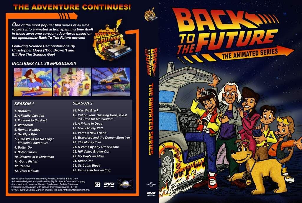 Back To The Future:the Complete Animated Series Season 1 & 2 W/dvd Case