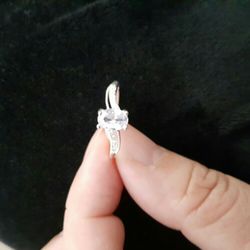 Real 925 sterling silver Bridal Ring Size 7