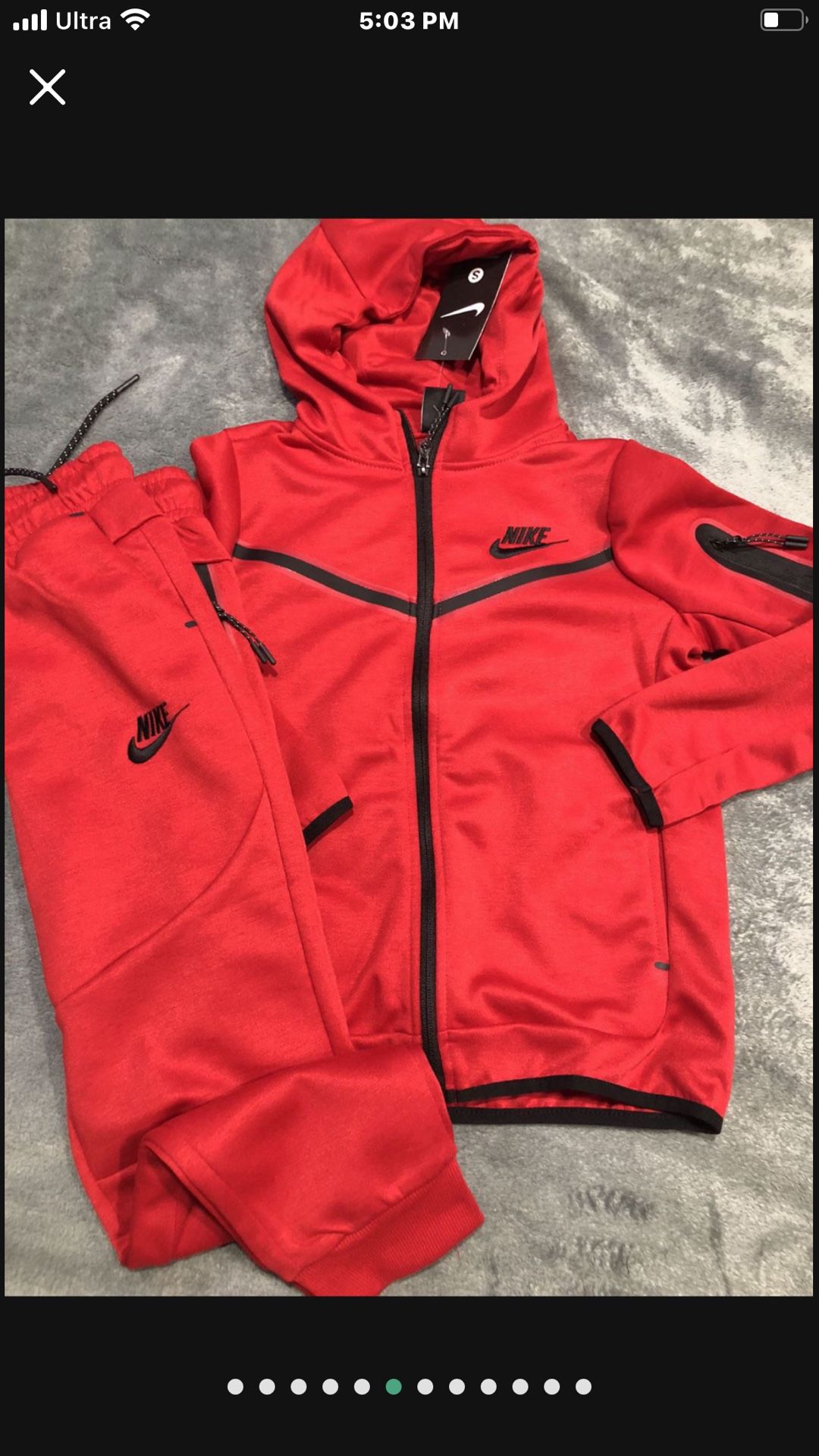 Red Nike Tech Suit. S,m,l,xl