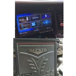 Clarion deck and kicker amp