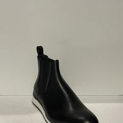 Duca Chelsea Boot Black Slip On Atalian Leather 
