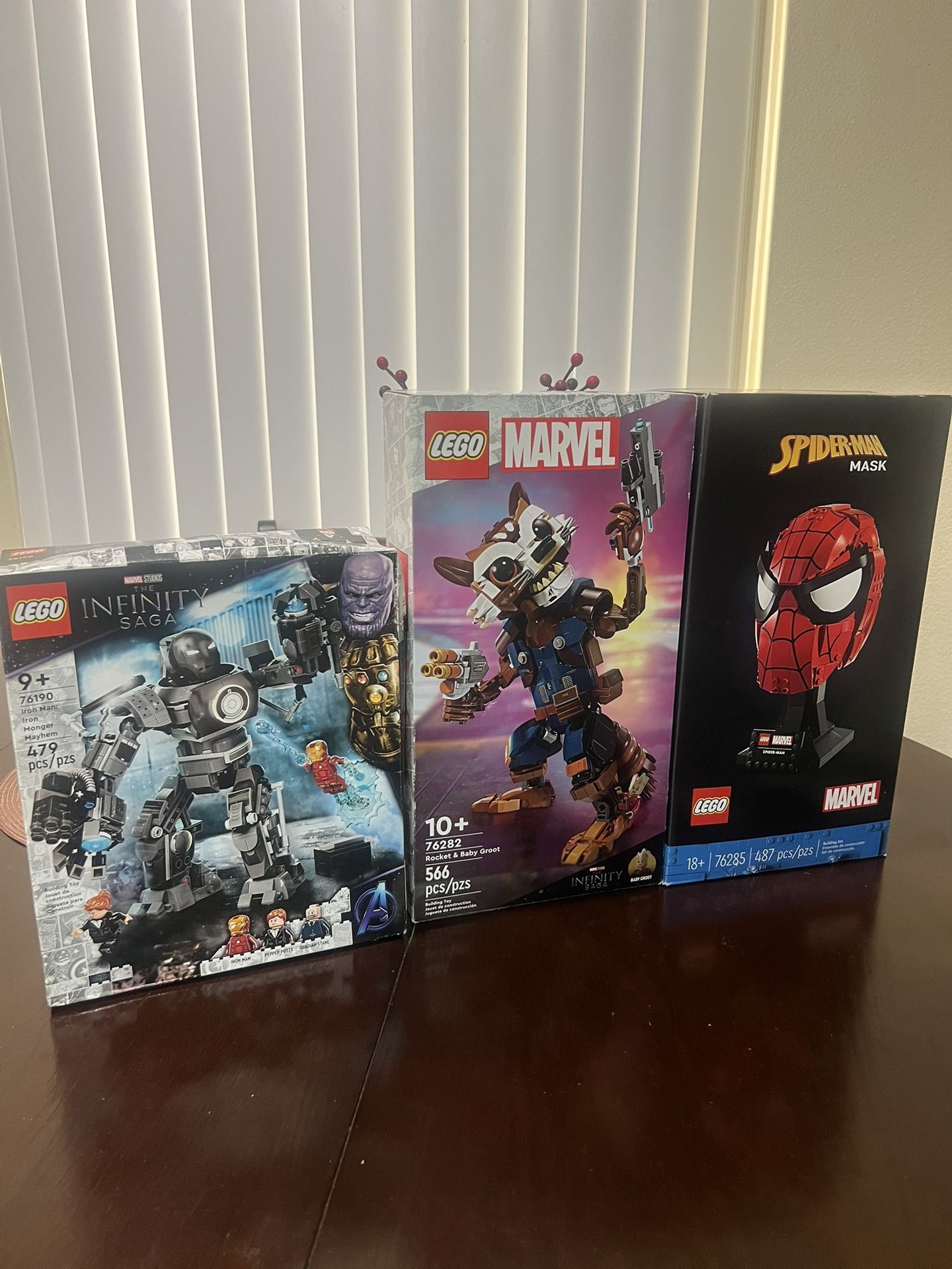 Lego Marvel Sets 76190, 76282, 76285