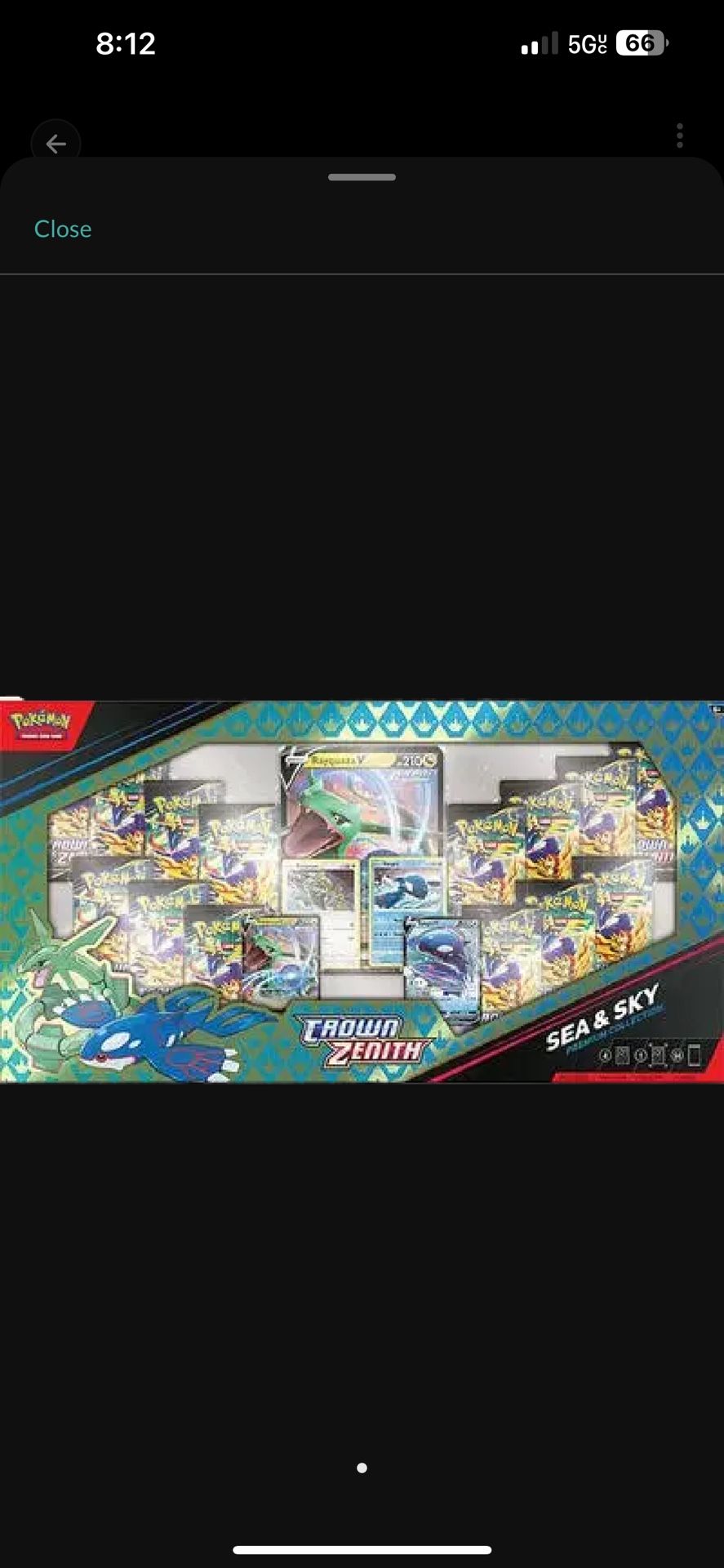 $150 Cash Crown Zenith Sea & Sky Box Sealed.