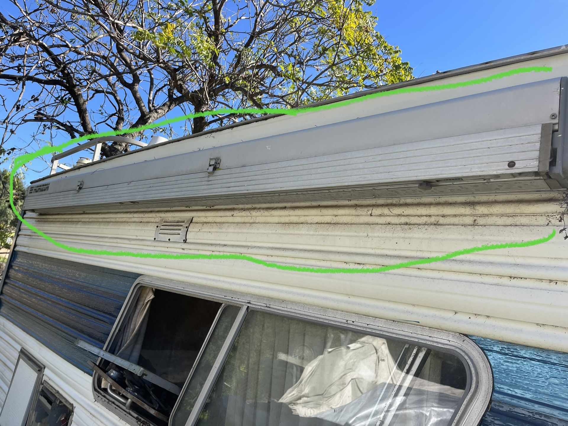 Used rv parts vintage retractable awning is all tested cheap for