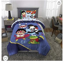 Ryan’s World Twin Bed Set - 4 Piece