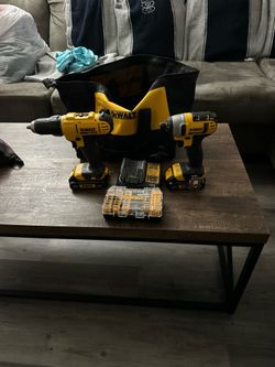 DeWalt impact and drill set