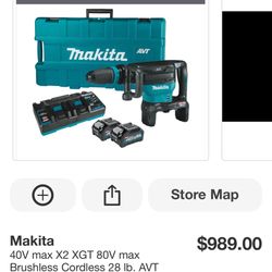 Makita Demolition Hammer 80V Max 