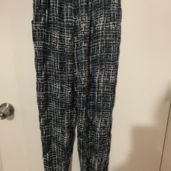Lareine Elastic Stretch Waist Pants With Pockets
