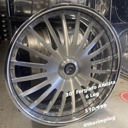 30” Forgiato Wheels Rims Tires 6 Lug