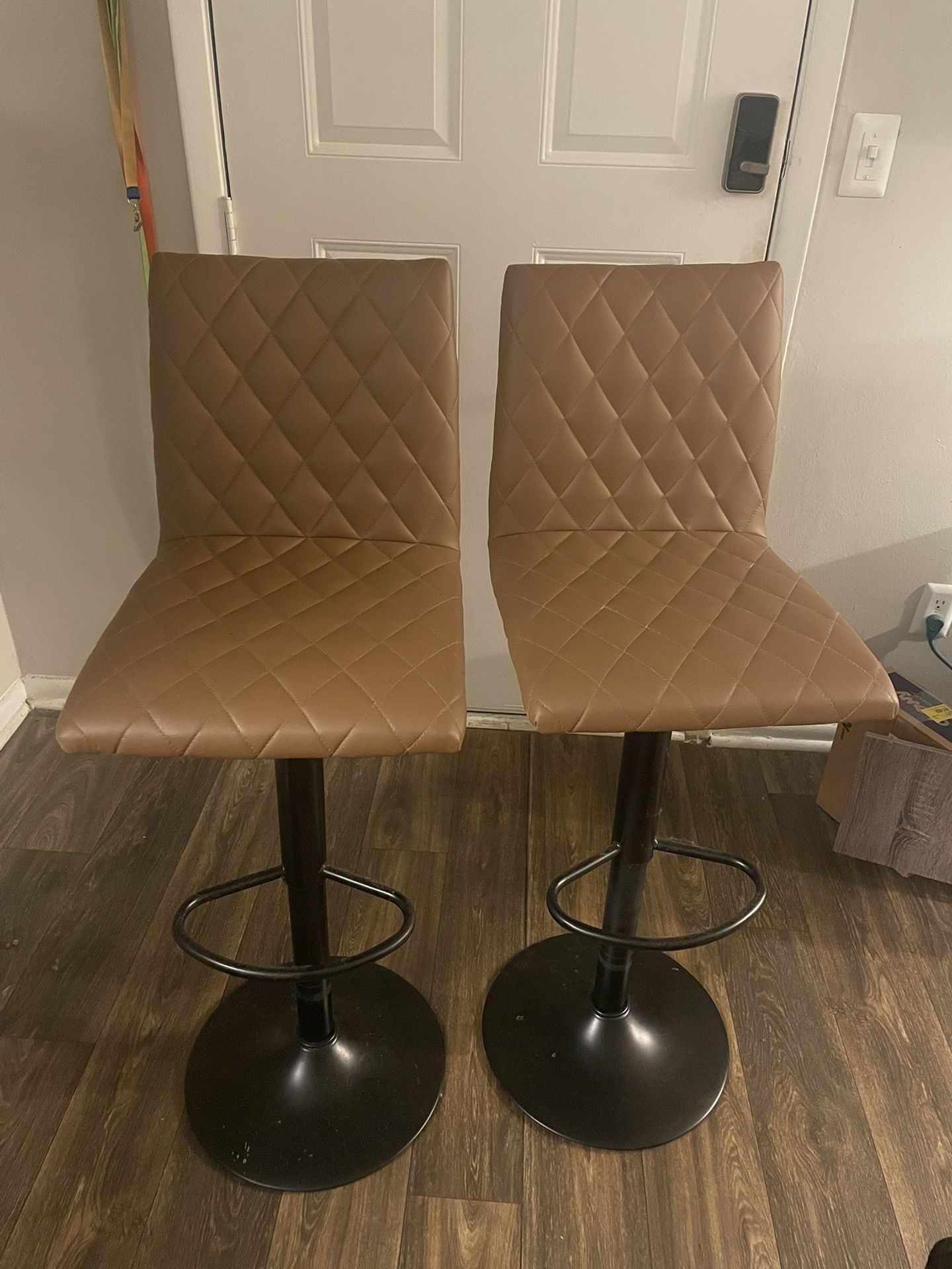 Ginger Colored Barstools (2)