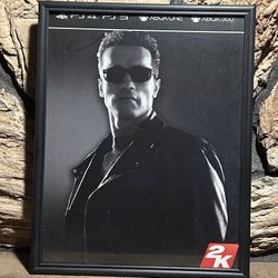 Terminator Video Game Framed 15” x 12” Poster