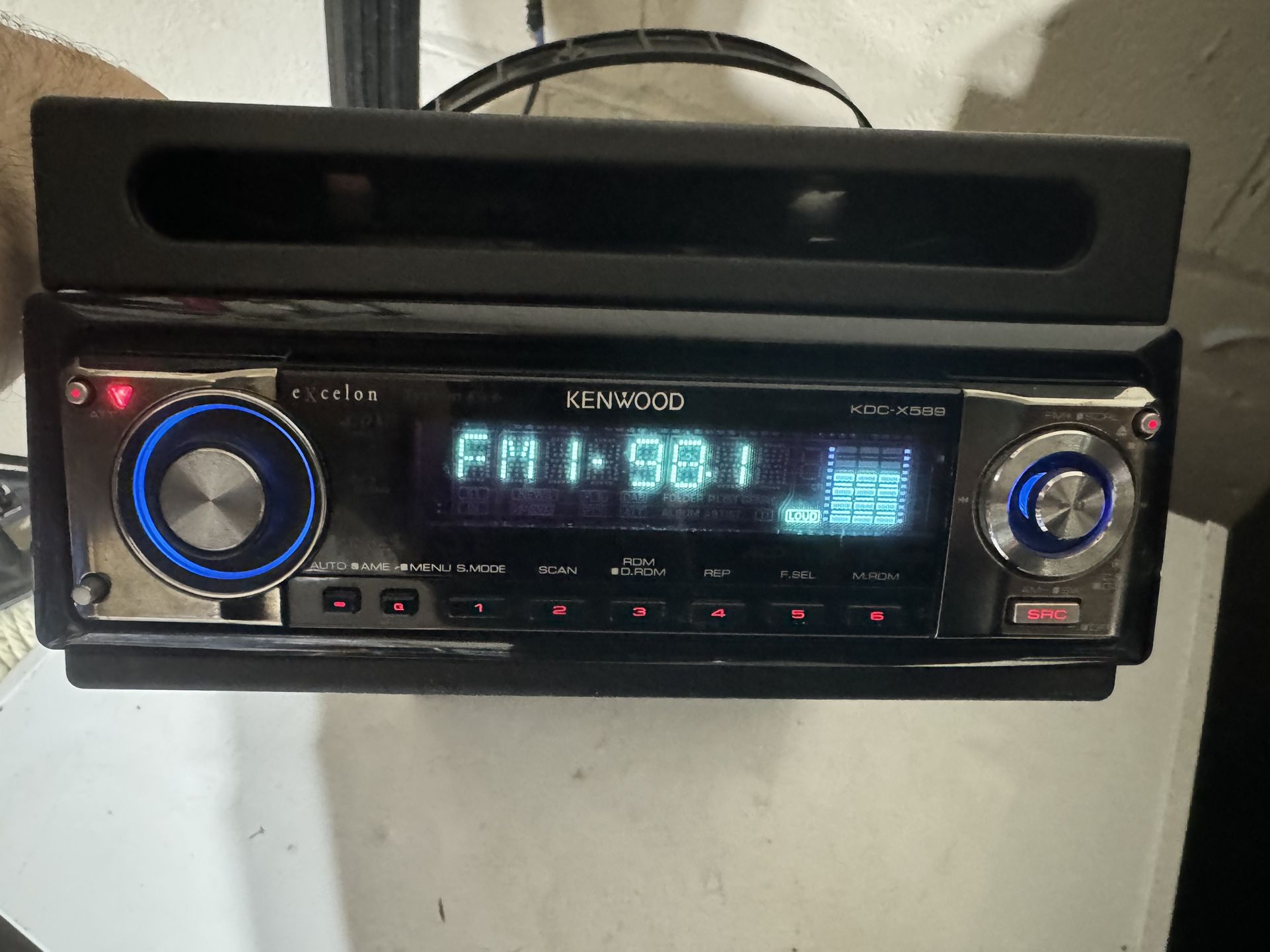 Kenwood Excelon KDC-X589 single din 1din 4V Preout CD Receiver MP3/WMA/AAC Playback DAC